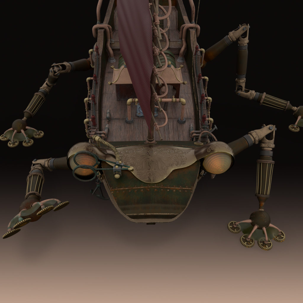 Frog ship 1 — 3D art