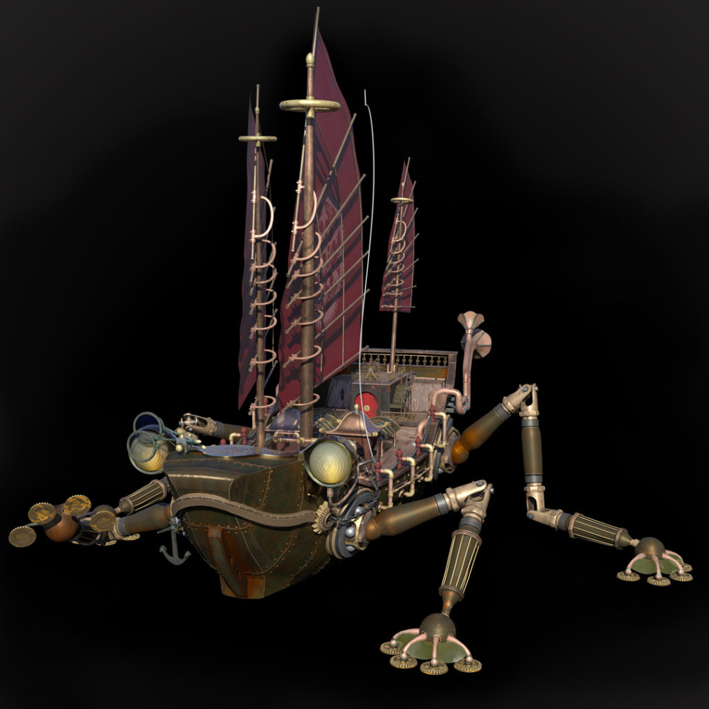 Frog ship 3 — 3D art