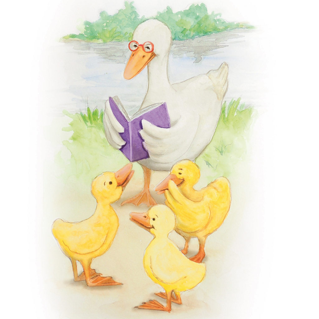 Mama duck — illustration
