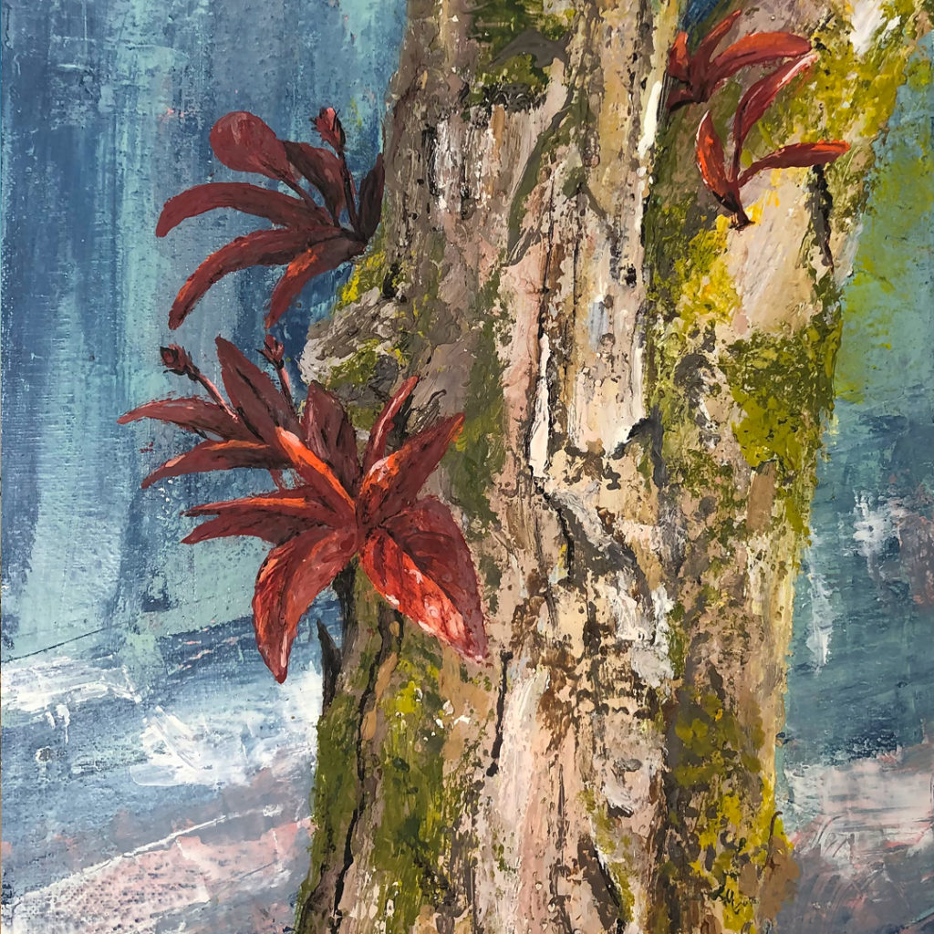 Spring — cocoa butter painting